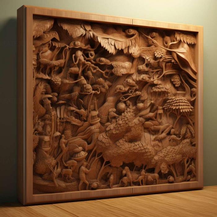 نموذج ثلاثي الأبعاد لآلة CNC 3D Art 